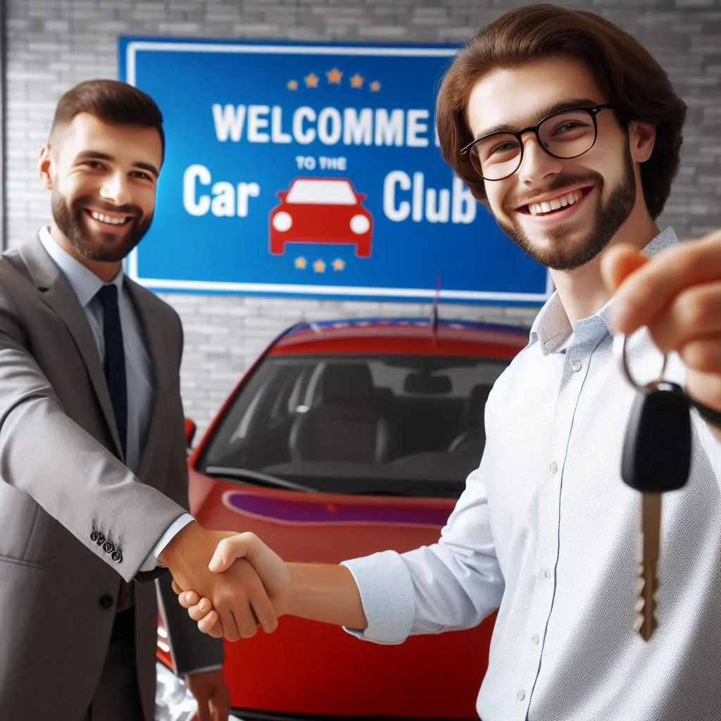 un emprendedor con su auto usado ideal